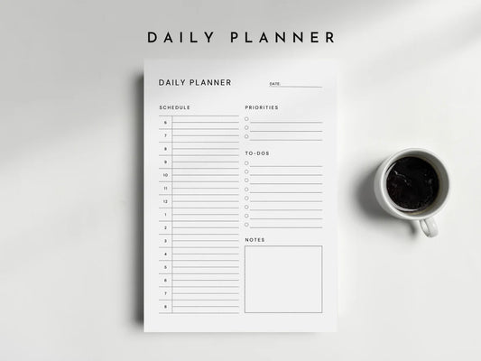 Printable Daily Planner Template PDF